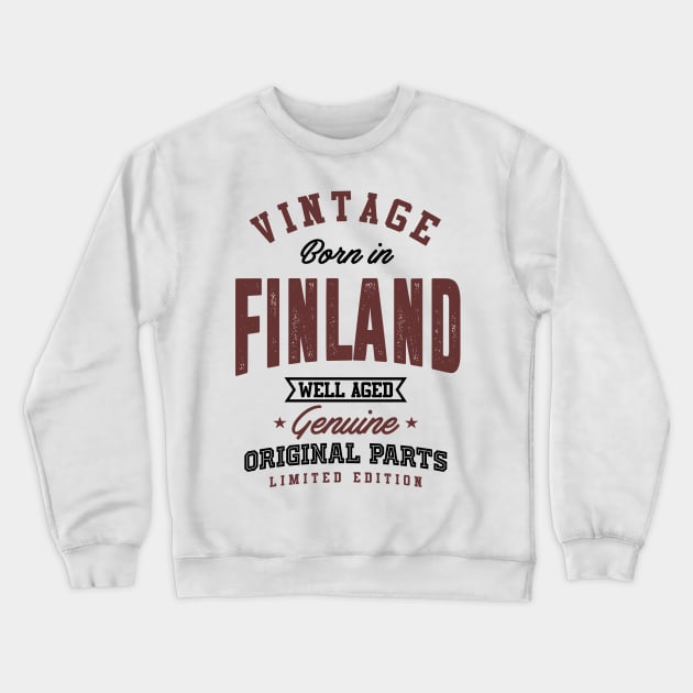 Born in Finland Crewneck Sweatshirt by C_ceconello